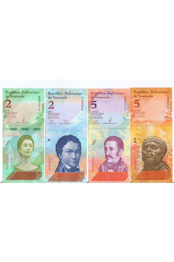 Edi Antik Venezuella 2 - 5 Bolivar Yabancı Kağıt Para Görseldeki Ürün Gönderilecek / 41 - Image 1