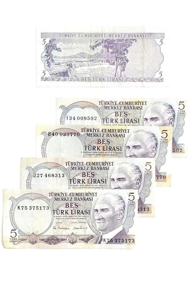 Edi Antik 6. Emisyon 5 Türk Lirası. Eski Koleksiyon Para. Para Koleksiyonu. Hatıra Para. - Image 1