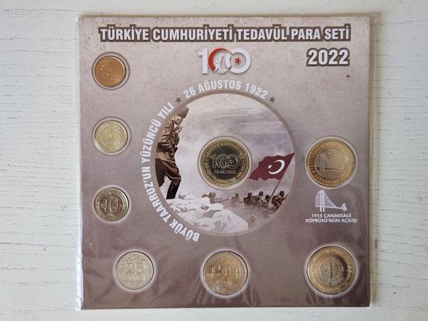 Edi Antik Büyük Taarruz Tedavül Seti 2022. 2022 Yılı Tedavül Hatıra Para Seti. Orijinal Set Koleksiyonluk - Image 1