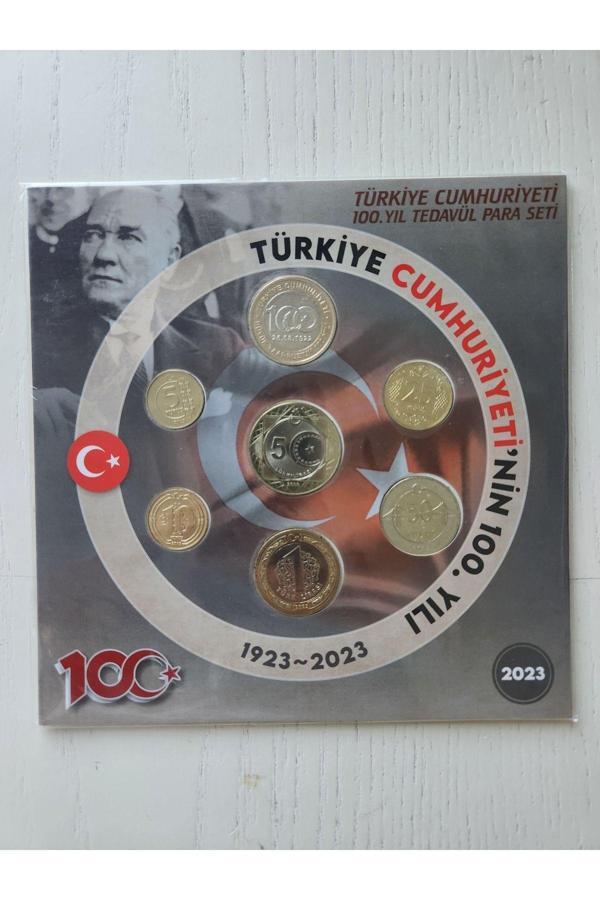 Edi Antik Cumhuriyetin 100.Yılı Tedavül Seti 2023 Set. Tedavül Hatıra Para Seti - Image 1