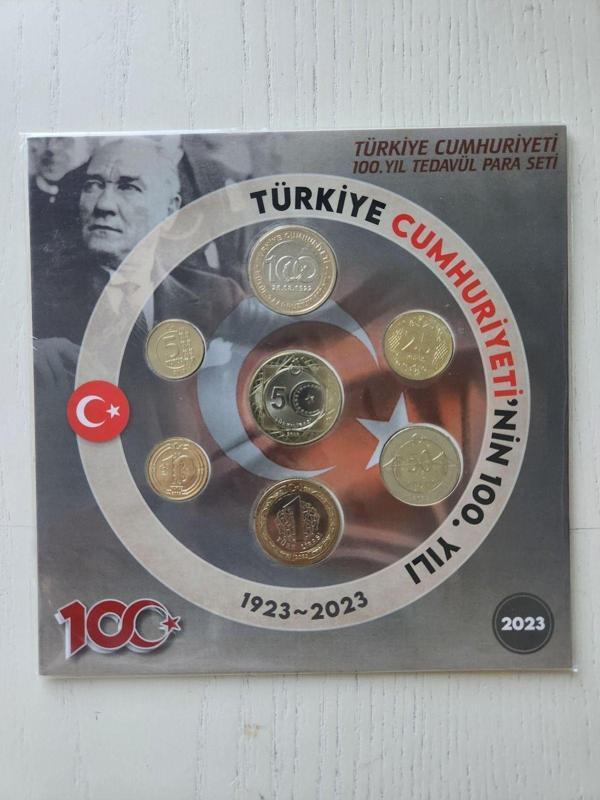 Edi Antik Cumhuriyetin 100.Yılı Tedavül Seti 2023 Set. Tedavül Hatıra Para Seti - Image 1