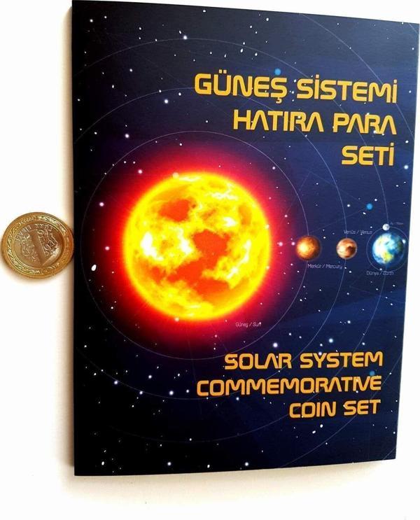 Edi Antik 2022 Yılı Güneş Sistemi “Gezegenler“ 10’Lu Darphane Hatıra Para Seti Kiti İle Birlikte Çil - Image 1