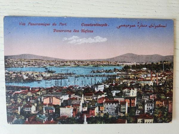 Edi Antik Osmanlı Dönem İstanbul Liman Kartpostal. Temiz Durumda 1920 Tarihli Kartpostal. 14X9Cm Boyutunda - Image 1