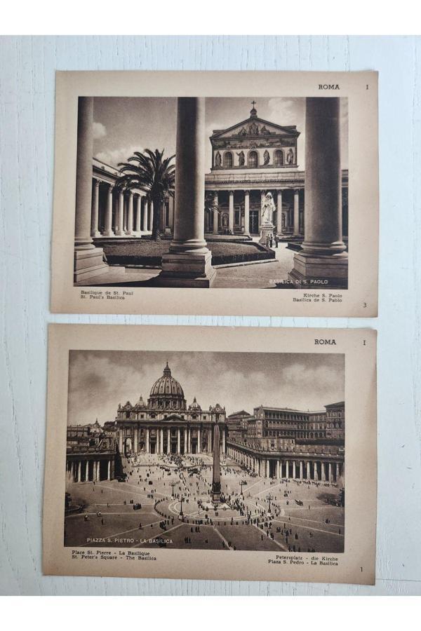 Edi Antik 13X17 Roma Eski Dönem Resimler. Toplam 4 Adet - Image 1