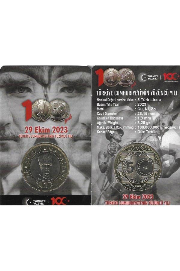 Emir Collectıon 2023 Cumhuriyet'İn 100.Yılı Hatıra 5 Lira Özel Kitinde - Image 1