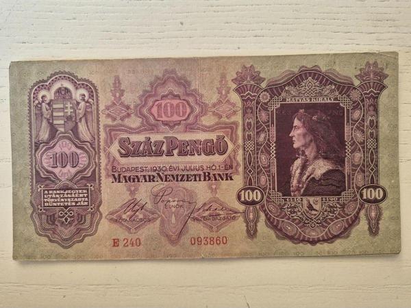Edi Antik 1930 Macar Szaz Pengo Budapeşte. Orijinal Dönem - Image 1