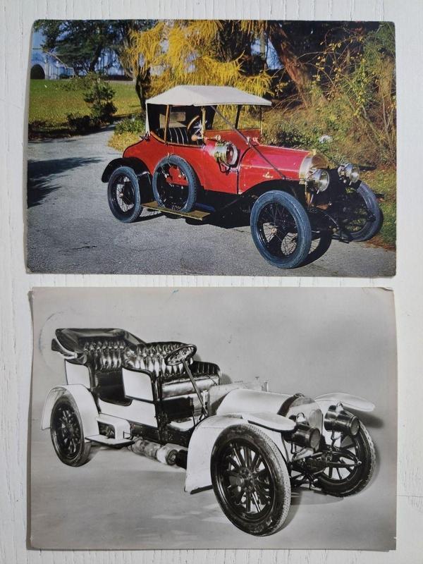 Edi Antik 1920Lere Ait Klasik Otomobil Kartpostal. 2 Adet Postadan Geçmiş Klasik Otomobil - Image 1
