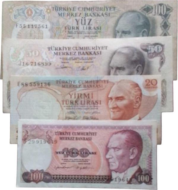 Yedi Otuz 6. 7. Emisyon Koleksiyon Kağıt Para Koleksiyon Başlangıç Setleri Antika Para Eski Para - Image 1