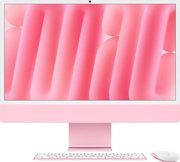 iMac M4 Pembe MWUG3TU/A 16 GB 256 GB SSD 24" 4.5K All in One PC (Apple Türkiye Garantili) - Image 1