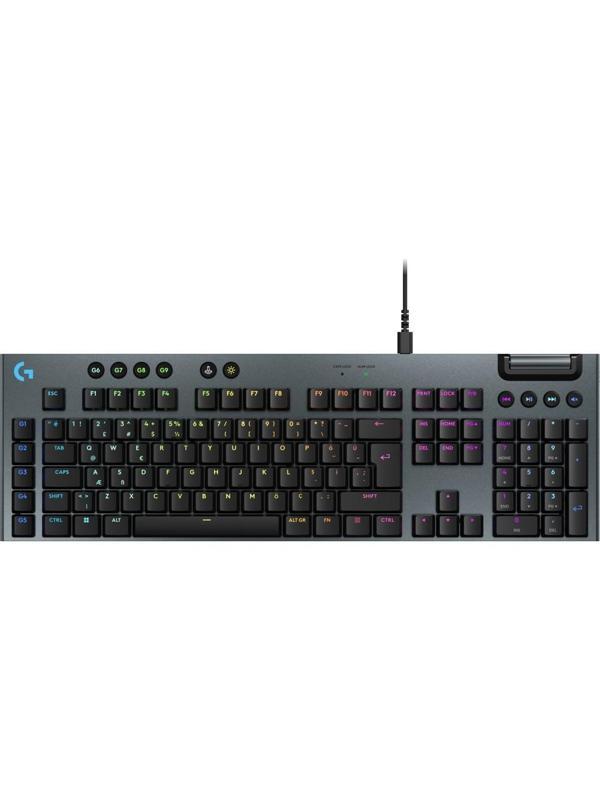 Logitech G915 x Düşük Profilli Rgb Aydınlatmalı Gl Brown Pc/mac Için Kablolu Ingilizce Q Mekanik Oyun Klavyesi, Siyah - Image 1