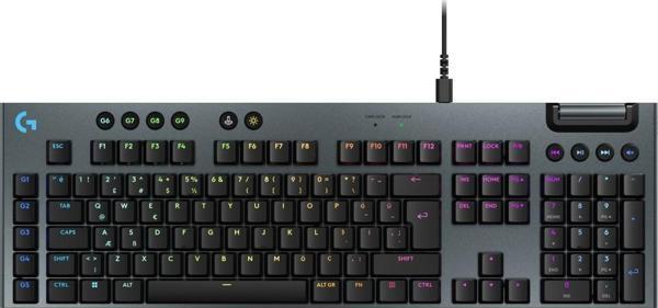 Logitech G915 x Düşük Profilli Rgb Aydınlatmalı Gl Brown Pc/mac Için Kablolu Ingilizce Q Mekanik Oyun Klavyesi, Siyah - Image 1