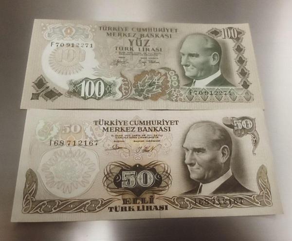 Edi Antik 6. Emisyon 50 Ve 100 Türk Lirası Ça - Image 1