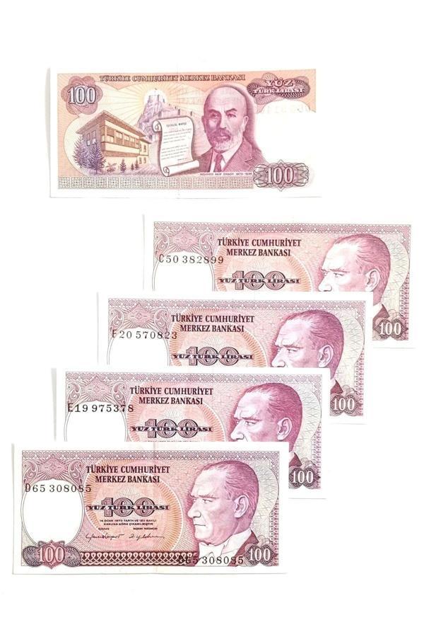 Edi Antik 7.Emisyon 100 Türk Lirası Hobi Eski Para. Koleksiyon Kâğıt Para. Hatıra Para. - Image 1