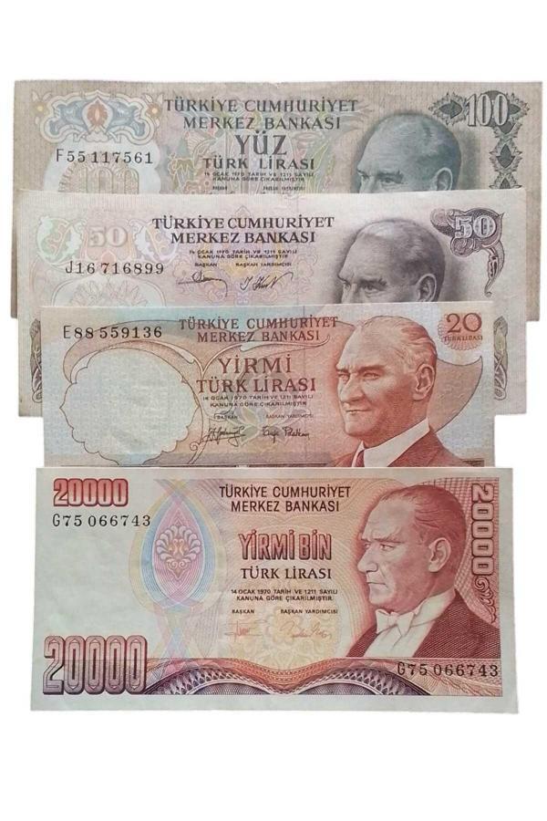 Yedi Otuz 6. 7. Emisyon Koleksiyon Kağıt Para Koleksiyon Başlangıç Setleri Antika Para Eski Para - Image 1