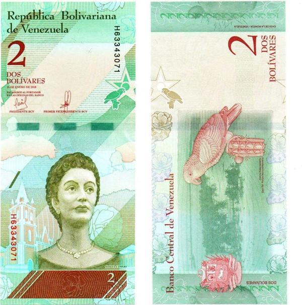 Kovak & Kailyn Venezuela 2 Bolivares 2008 Yabancı Kağıt Para - Çil - Image 1