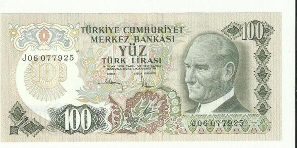 Edi Antik 6. Emisyon J06 100 Lira Ççt - Image 1