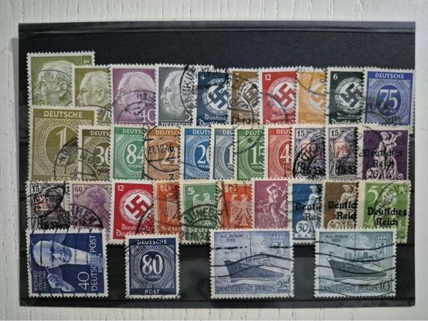 Edi Antik Alman Reich Pul Kartelasında Nadir. Temiz - Image 1