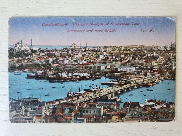 Edi Antik Galata Panoramik Görünüm Ve Köprü Osmanlı Dönem - Image 1