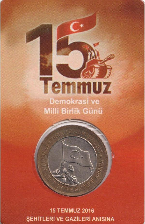 Edi Antik 15 Temmuz Hatıra Parası Çil - Image 1