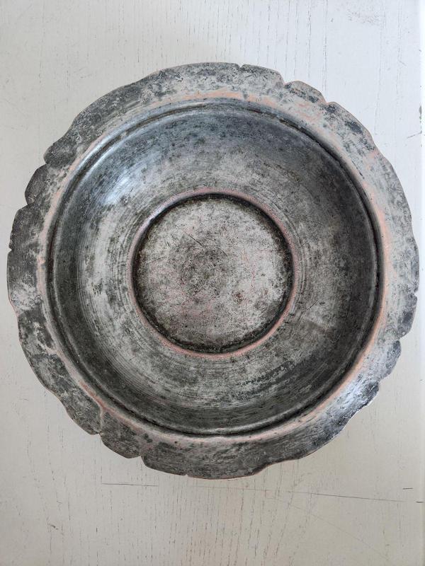 Edi Antik Osmanlı Dönem Bakır 22Cm Tabak. Orijinal Osmanlı Dönem Komple Bakır Pilavlık Kullanılan Tabak - Image 1