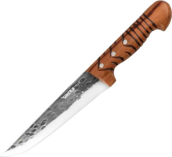 Wooden Saplı Dövme Kasap Bıçağı 16,5 Cm - Image 1