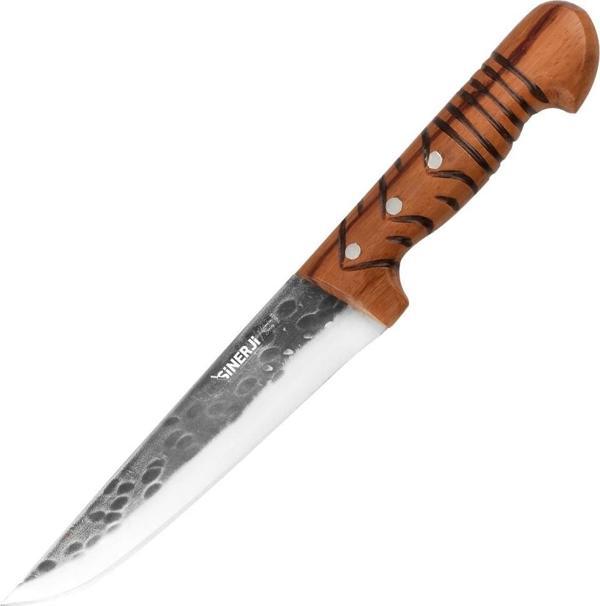Wooden Saplı Dövme Kasap Bıçağı 18,5 Cm - Image 1