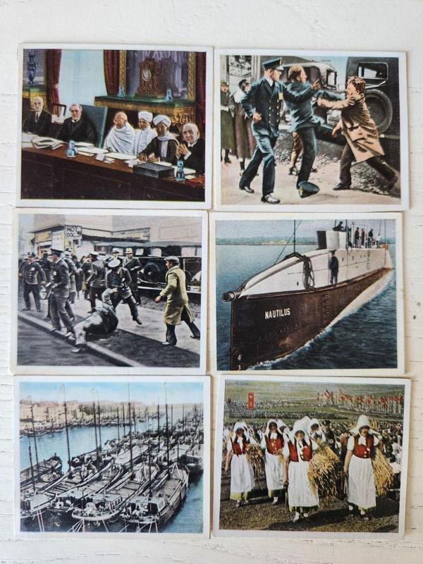 Edi Antik Almanya Reich Dönem Kartlar 6 Adet. Orijinal Alman Reich Hitler Dönemine Ait 6 Adet 1930 - Image 1