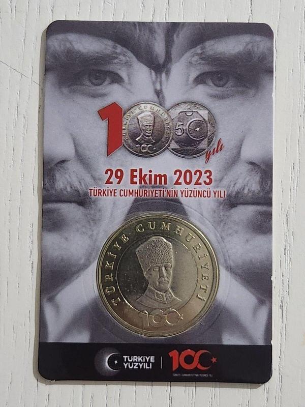 Edi Antik 29 Ekim Madeni 5 Lira Kutusunda Çil. Koleksiyonluk Madeni 5 Lira. 29 Ekim 2023 100.Yıla Özel - Image 1