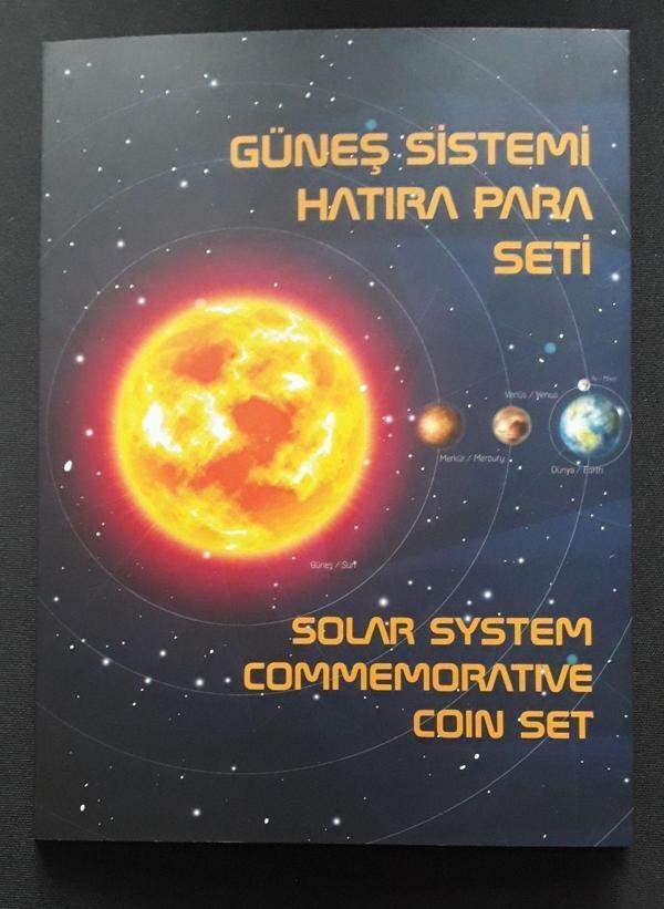 Edi Antik Güneş Sistemi Gezegenler Hatıra Para Seti 10 Adet Çil Madeni Para - Image 1