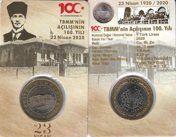 Edi Antik Büyük Millet Meclisi'Nin Açılışı'Nın 100. Yılı Hatıra Para Özel Kitinde Tbmm - Image 1