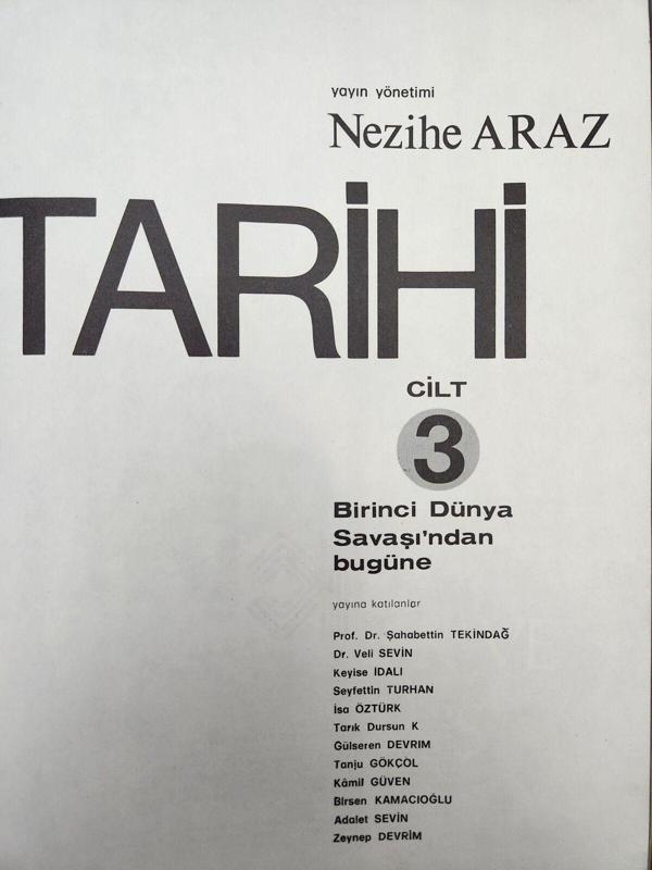 Edi Antik Dünya Tarihi Nezihe Araz 485 Sayfa. 1974 Baskı Kalın Kapaklı Resimli Kitap - Image 1