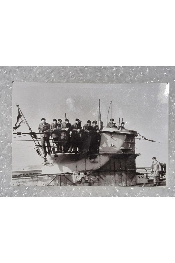 Edi Antik Alman Denizaltı Resmi 2.Dünya Savaşı. 10X15Cm. U458 Deniz - Image 1