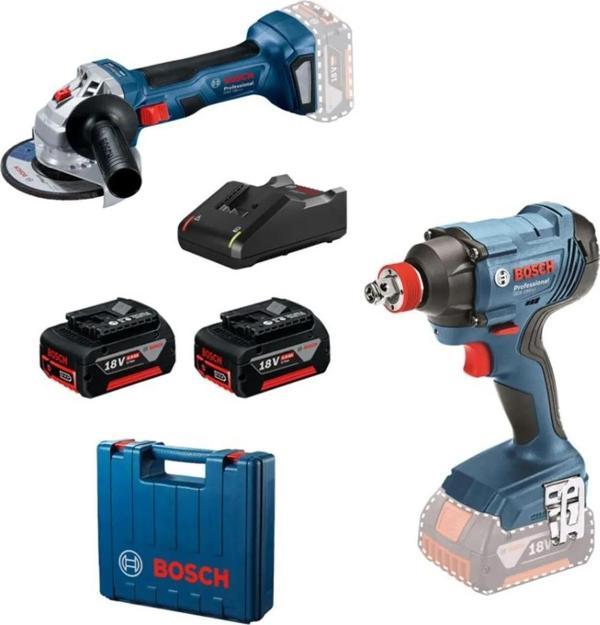 Bosch GDX 180-LI Somun Sıkma + GWS 180-LI Taşlama Elektrikli El Aletleri Seti - Image 1