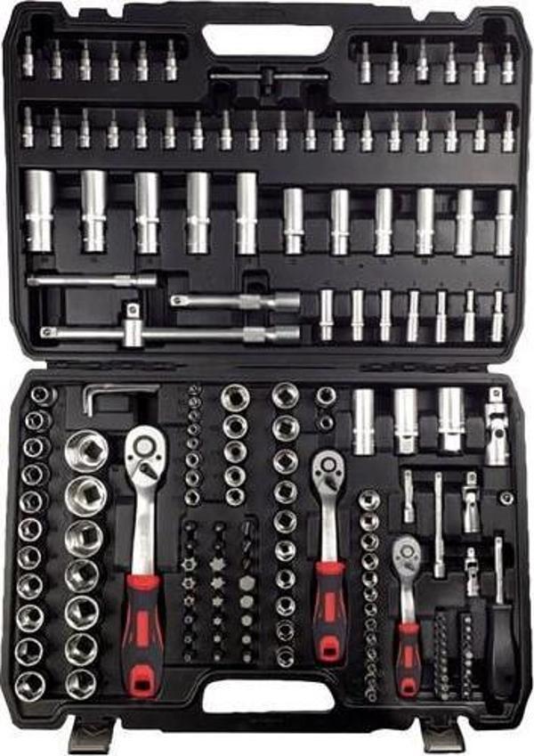 NT Tools NCSET173 173 Parça 1/2" 3/8" 1/4" Cr-V Lokma Seti - Image 1