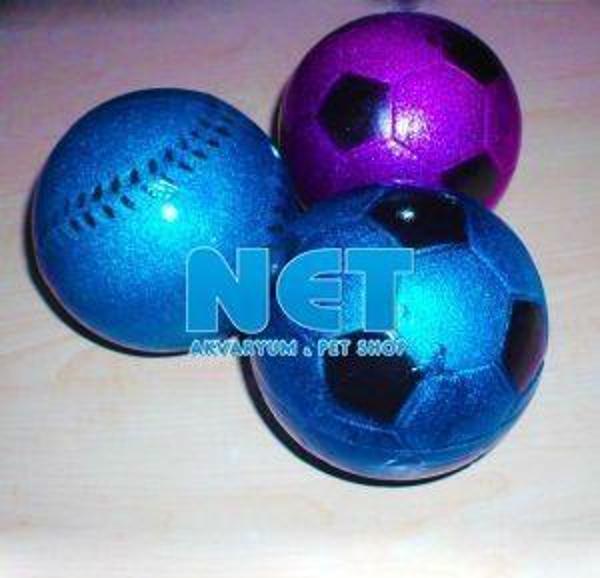 EuroStar Parlak Neon Oyun Topu 9 cm çap  - Image 1
