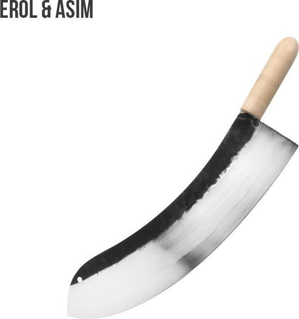 Ahşap Saplı Karbon Çelik Zırh 35 Cm - Image 1