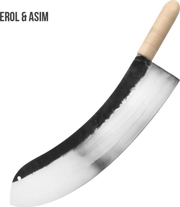 Ahşap Saplı Karbon Çelik Zırh 55 Cm - Image 1