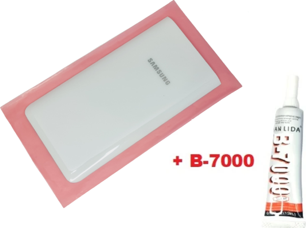 Tkgz Samsung Galaxy A80 Arka Pil Batarya Kapağı (CAM ORJİNAL) B-7000 BEYAZ - Image 1