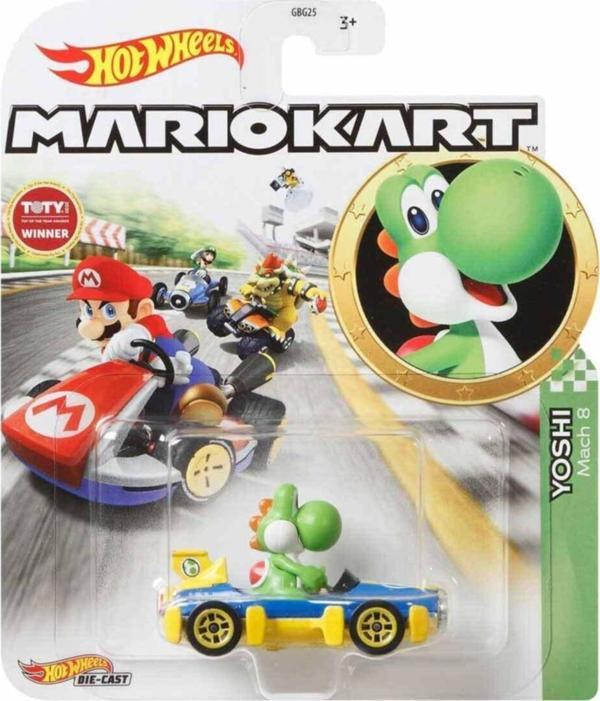 Hot Wheels Mario Kart Karakter Araçlar Gbg25 Glp39 Yoshi - Image 1