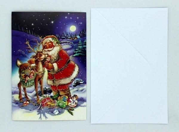 Keskin Color Yaldızlı Yılbaşı Kartı 2 Zarflı No:2 Tekli 900211-99 - Image 1