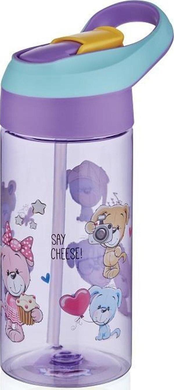 Vagonlife Pipetli Matara (Suluk) Tritan 500 Ml Mat Karma 0301 (Karışık Renk 1 Adet) - Image 1