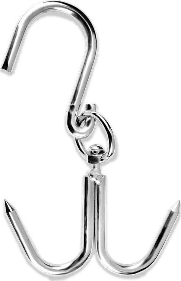 Nikel Çiftli Et Askı Çengeli 10 MM - Image 1