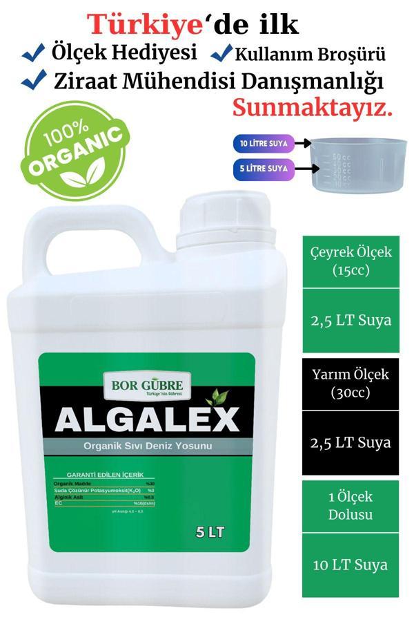 Bor Gübre Algalex 5 Lt Sıvı Deniz Yosunu Organik (Fabrikadan Halka Üretim Zinciri Kampanyası) - Image 1