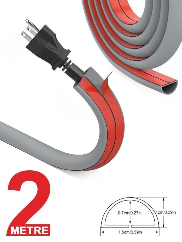 Greentech Esnek Kablo Kanalı Şeritli Gri / GT-KK10 - Image 1