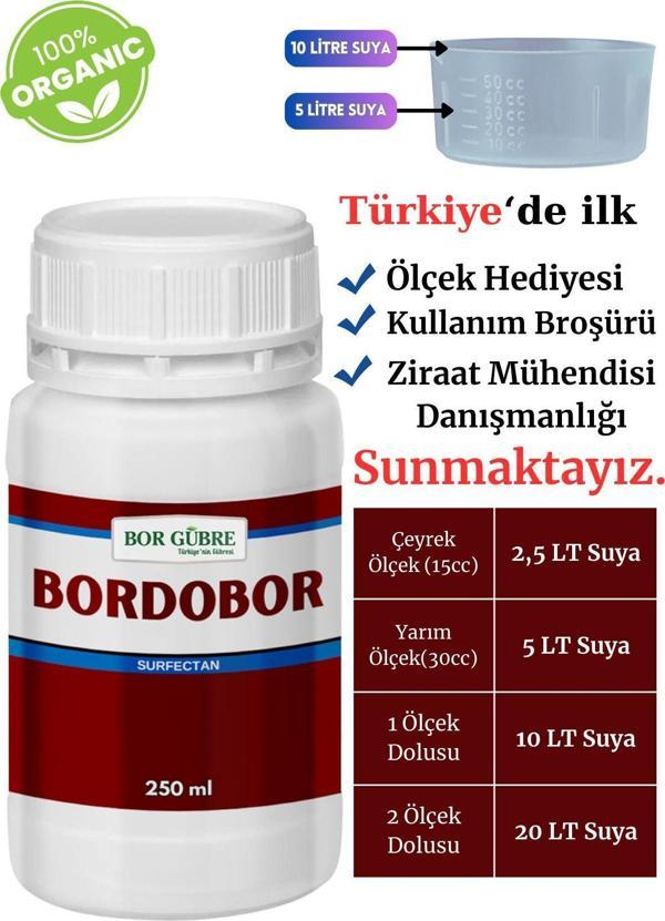 Bor Gübre Sıvı Gübre 250Ml (Bordobulamacı) Bakır İçerik Bitki Besini Ve Koruyucu Bordo Bulamacı - Image 1