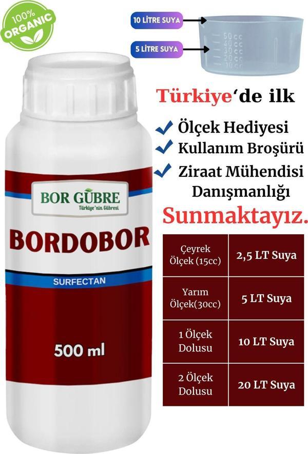 Bor Gübre Sıvı Gübre 500Ml (Bordobulamacı) Bakır İçerik Bitki Besini Ve Koruyucu Bordo Bulamacı - Image 1