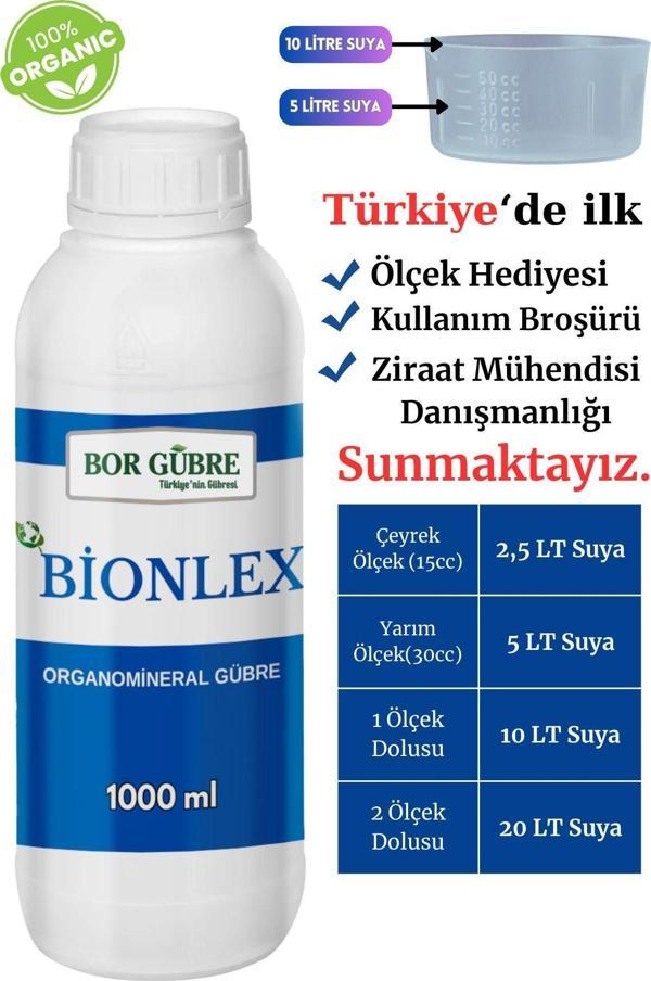 Bor Gübre Şilempe Organik Madde Gübresi Bionlex 1000Ml (Fabrikadan Halka Üretim Zinciri Kampanyası) - Image 1