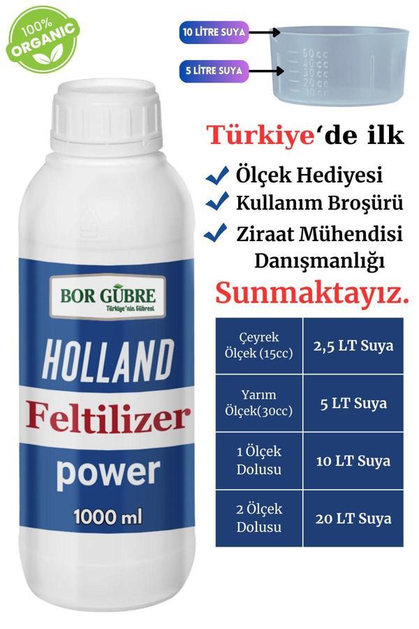 Bor Gübre Yeni Nesil Holland Feltilizer Power 1000Ml Köklenme, Direnç Kalite Ve Verimi Artışı Sağlar. - Image 1
