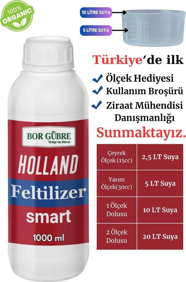Bor Gübre Yeni Nesil Holland Feltilizer Smart 1000Ml Yeşil Aksamı Geliştirir. Kalite Ve Verimi Arttırır. - Image 1