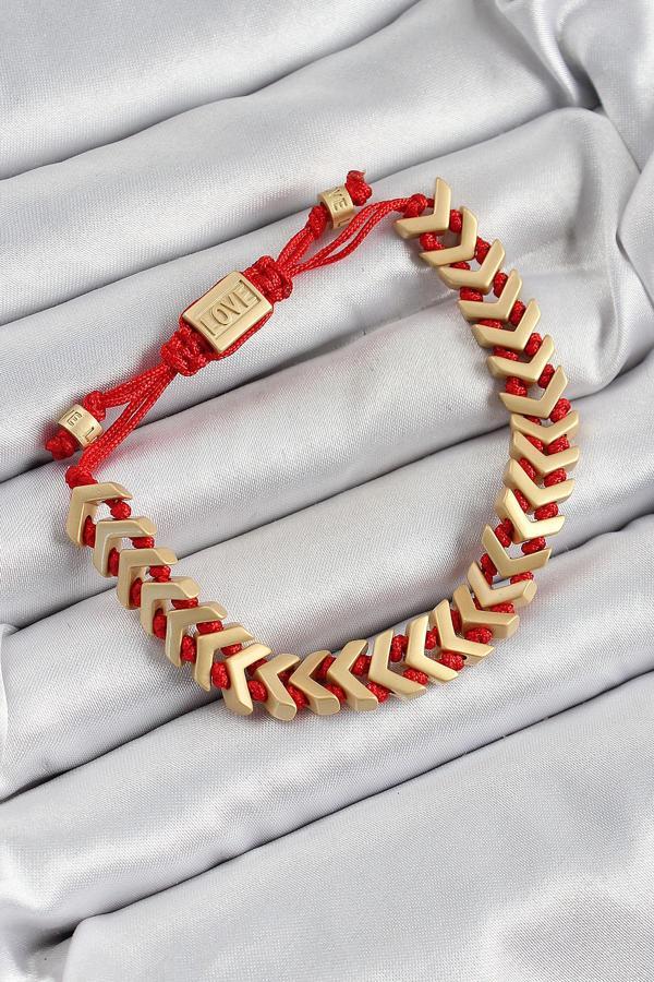 Pirinç Asansörlü Gold Renk Juju Kadın Bileklik SL12446 - Image 1